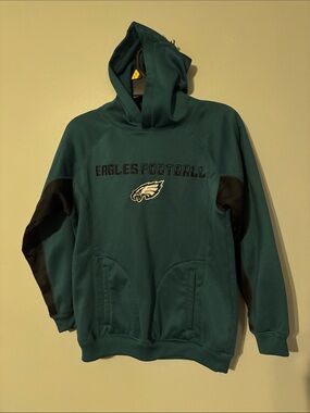 NFL Teal Eagles Football Hooded Sweatshirt - Youth medium (10/12)
